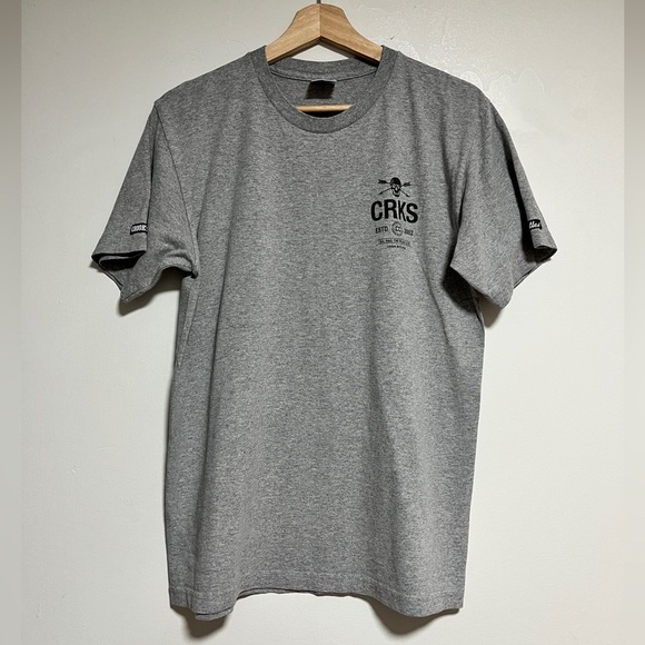 Crooks & Castles Graphic Tee - Medium - Gray Streetwear Logo Shirt - Picture 1 of 8